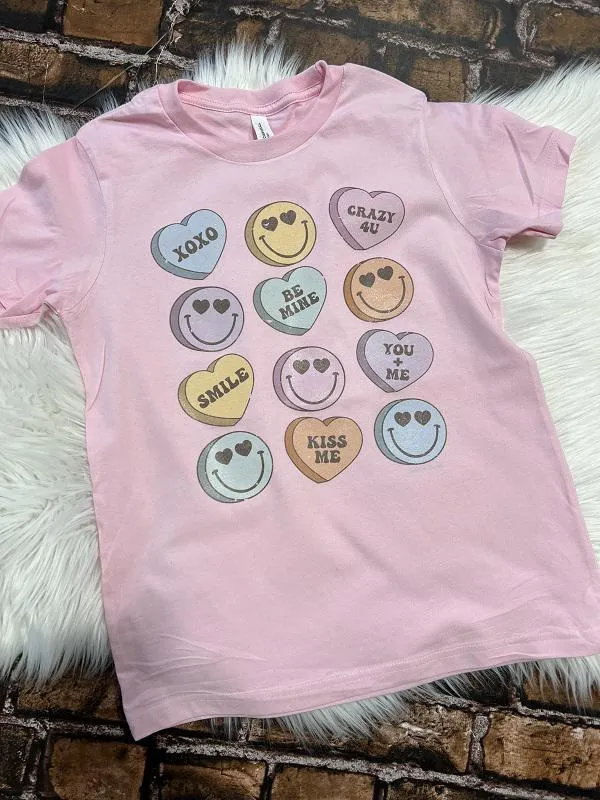 Youth Candy Heart Tee