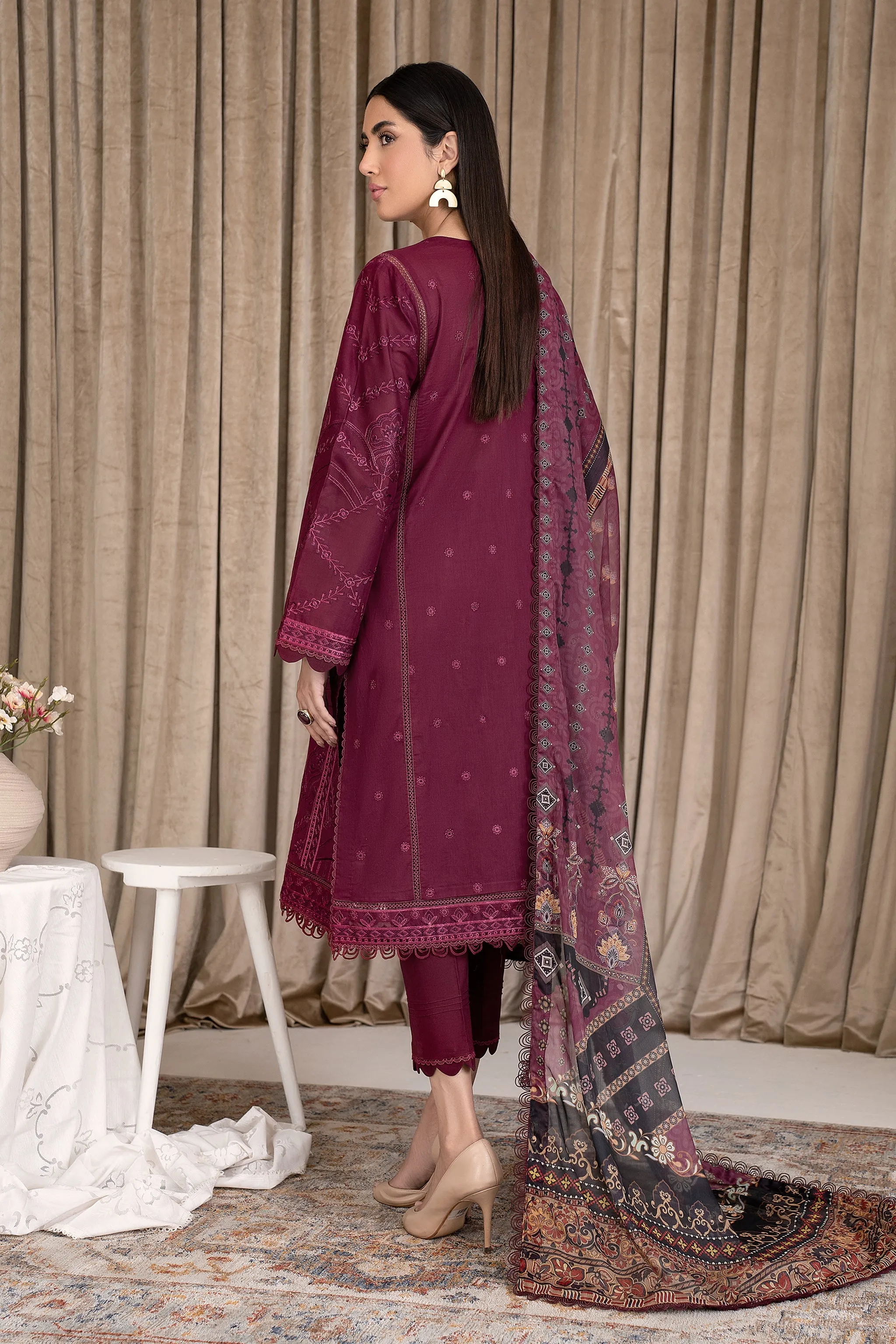 ZEL 01 Rose Wood| Zarif Unstitched Lawn | Eid Ul Adha Collection23