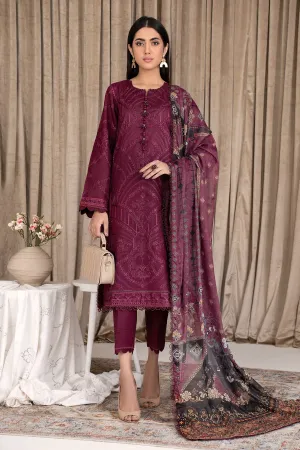 ZEL 01 Rose Wood| Zarif Unstitched Lawn | Eid Ul Adha Collection23